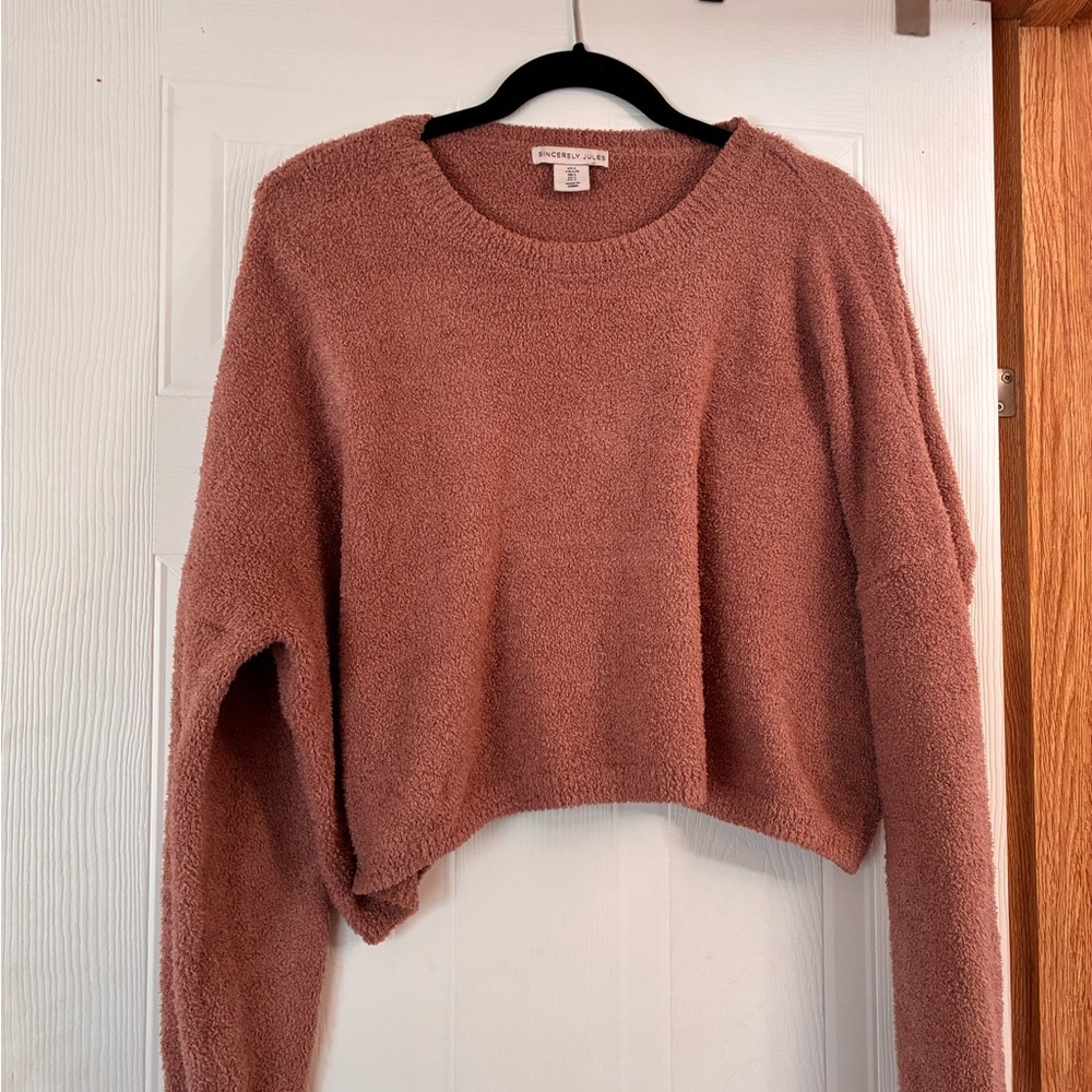 Sincerely Jules Dusty Rose Crew Neck Sweater
